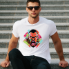 REBEL SKULL – Edgy Skull Design White T-Shirt